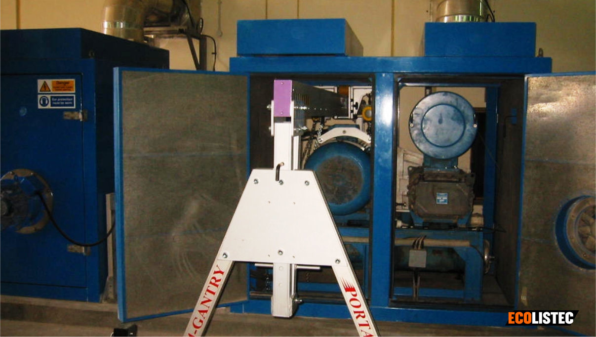 Kundenindividueller Portalkran zum Einsatz im beengten Raum